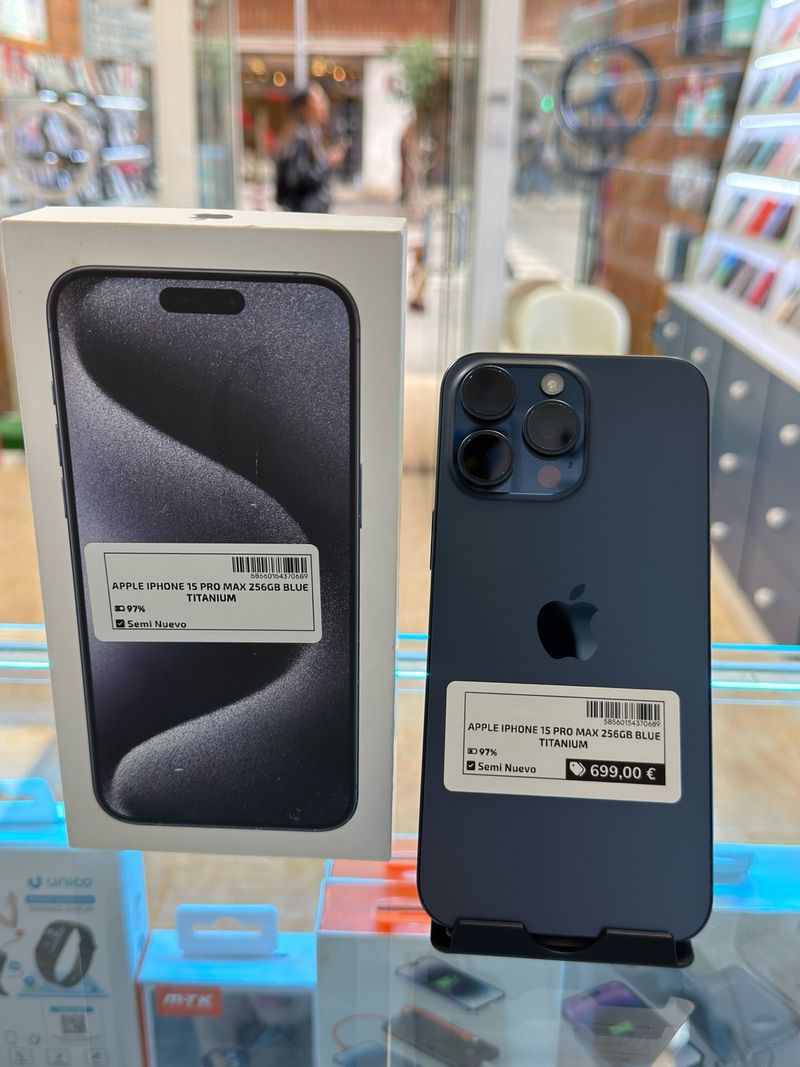 iPhone 15 Pro Max 256GB Azul Titanio