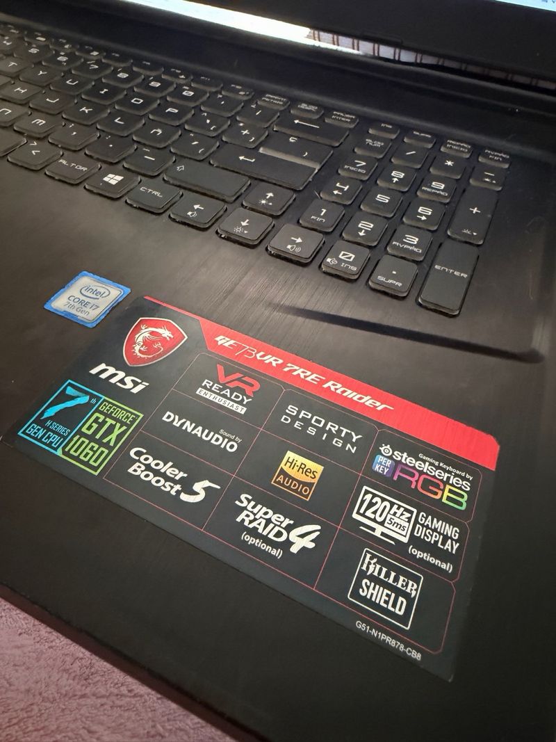 MSI GE63 Raider Gaming Laptop i7 GTX afbeelding 3