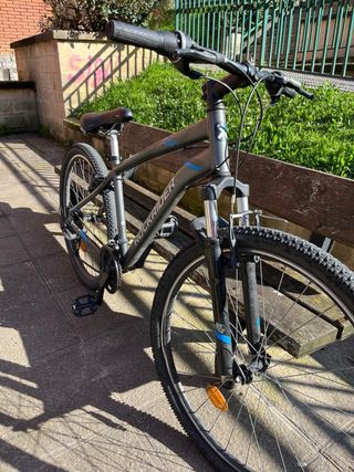 Bicicleta Rockrider Off-road Negra/Azul