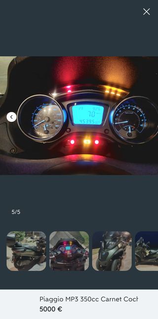 Piaggio MP3 350cc Maxi Scooter. Exelente estado.