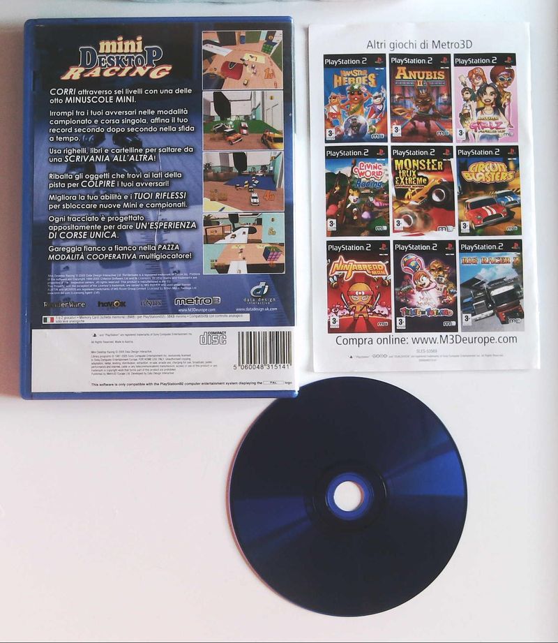 Mini Desktop Racing completo para Playstation 2 PS2 afbeelding 2