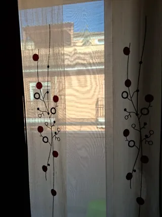 Panel japonés con riel