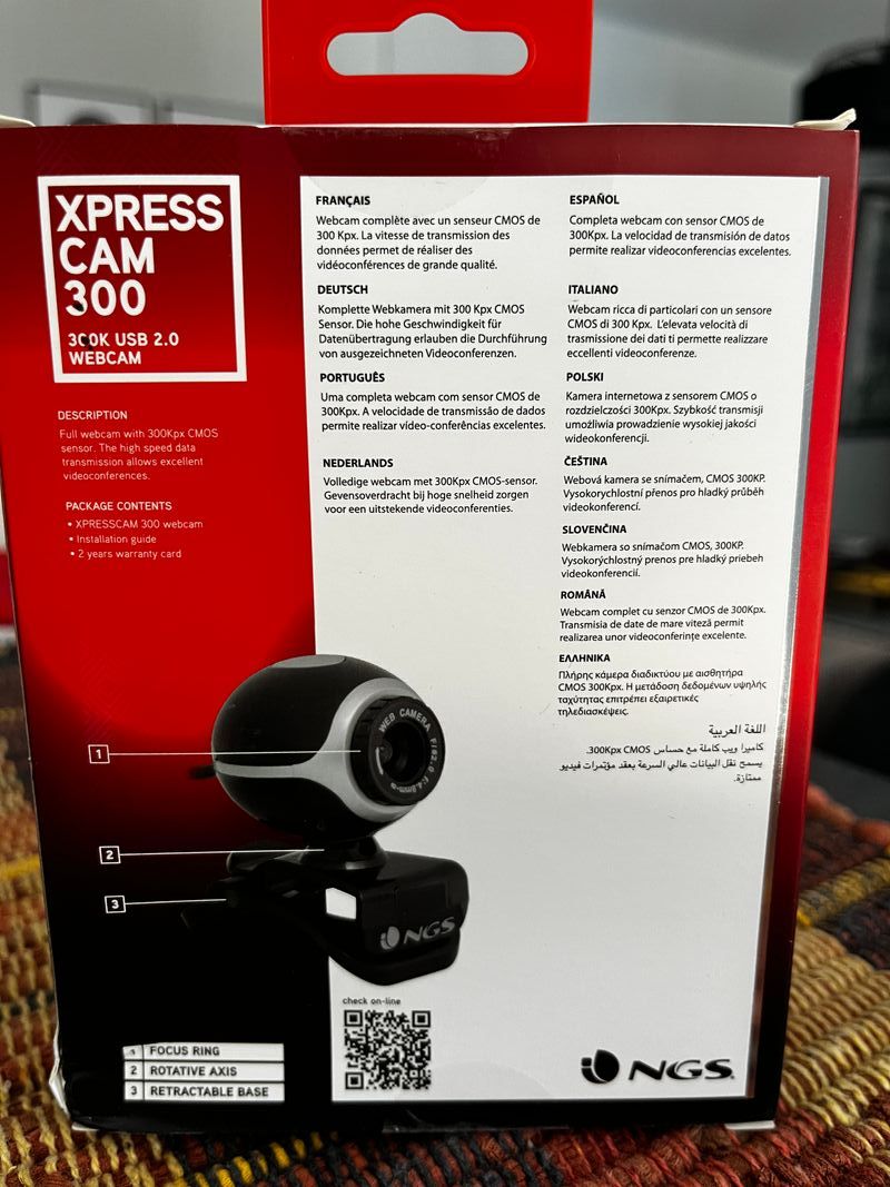 Cámara Web NGS Xpress CAM 300 USB 2.0 - Precintada afbeelding 2