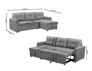 .OFERTA - HERMOSO SOFÁ CAMA CON ARCÓN.