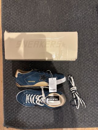 Golden Goose True-Star Azul Beige