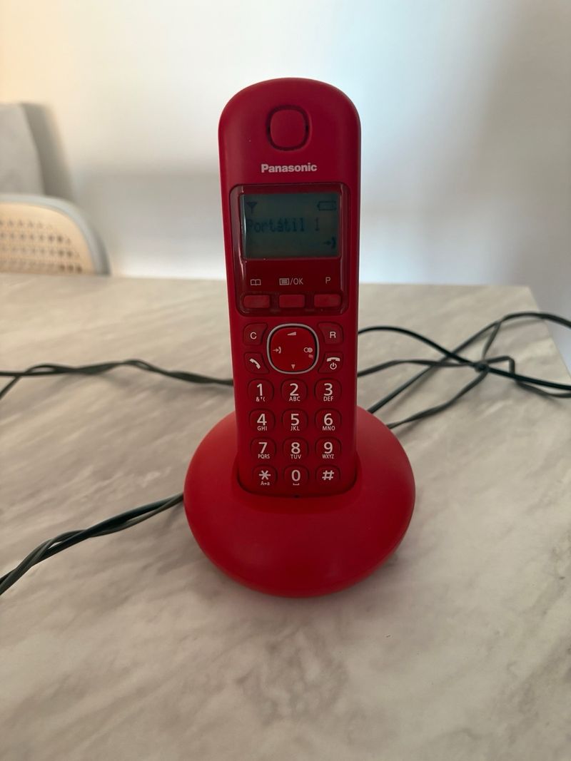 Teléfono Inalámbrico Panasonic Rojo afbeelding 2