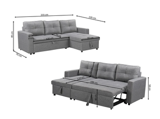 REBAJA - HERMOSO SOFÁ CAMA CON ARCÓN