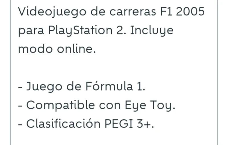 F1 05 Formula 1 PS2 Edición Española afbeelding 2