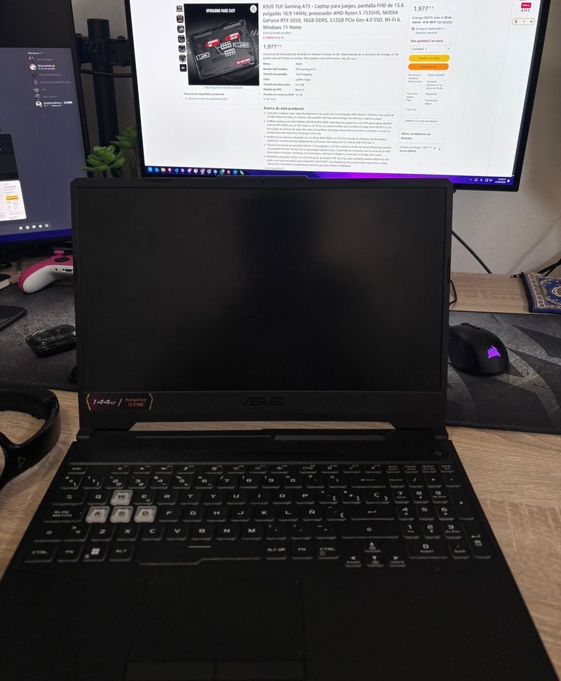 Portátil ASUS TUF Gaming A15