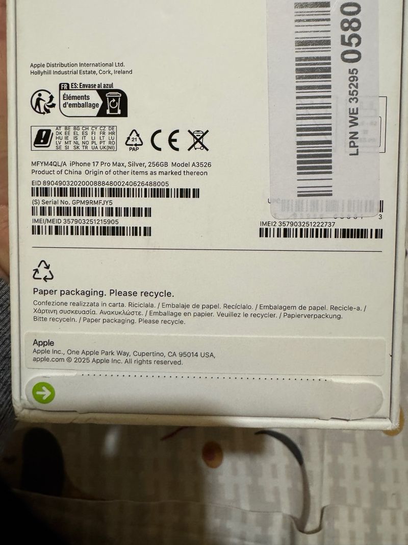 iPhone 17 Pro Max 256GB Plata afbeelding 2
