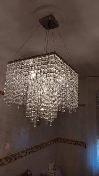 Lampadario design cristallo elegante