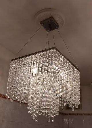 Lampadario design cristallo elegante