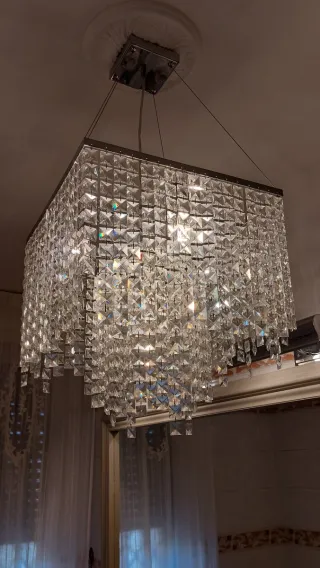 Lampadario design cristallo elegante