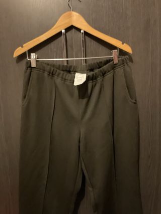 Pantalones beige mujer