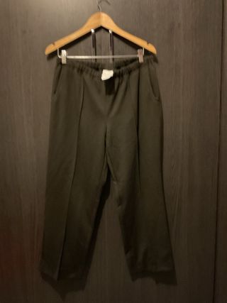 Pantalones beige mujer