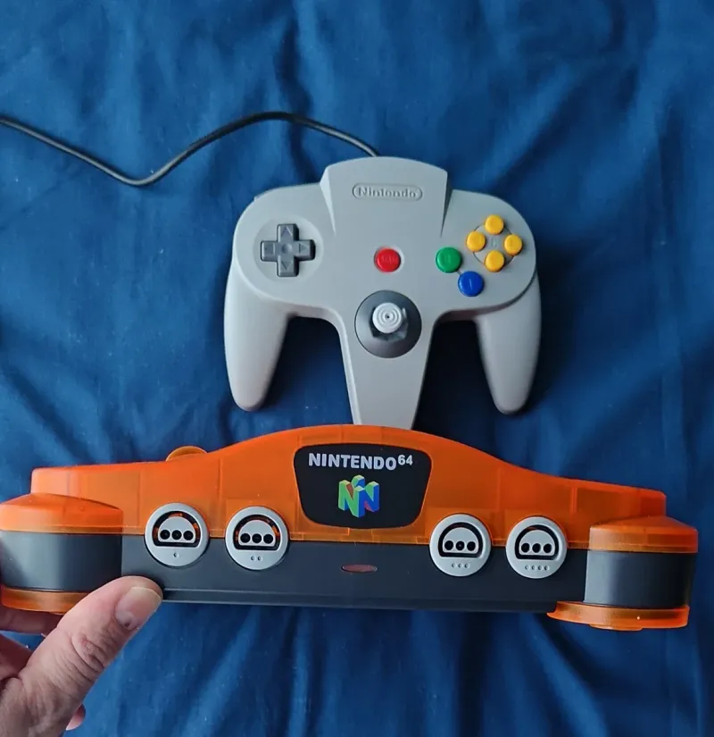 Nintendo 64 N64 Naranja Transparente afbeelding 2