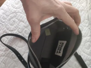 Bolso Bimba y Lola Negro Piel Texturizada