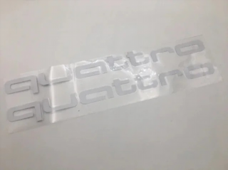 Pegatinas AUDI QUATTRO blancas Ref: 1872.2