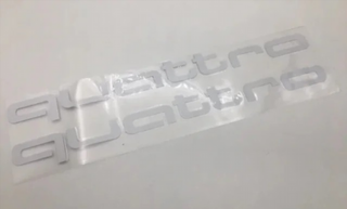 Pegatinas AUDI QUATTRO blancas Ref: 1872.2