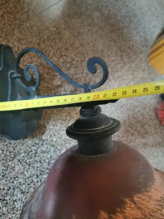 Lampada da esterno in metallo e vetro