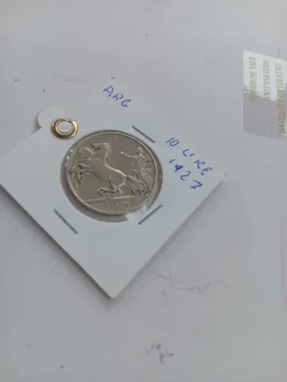 Moneta 10 Lire 1927 Argento