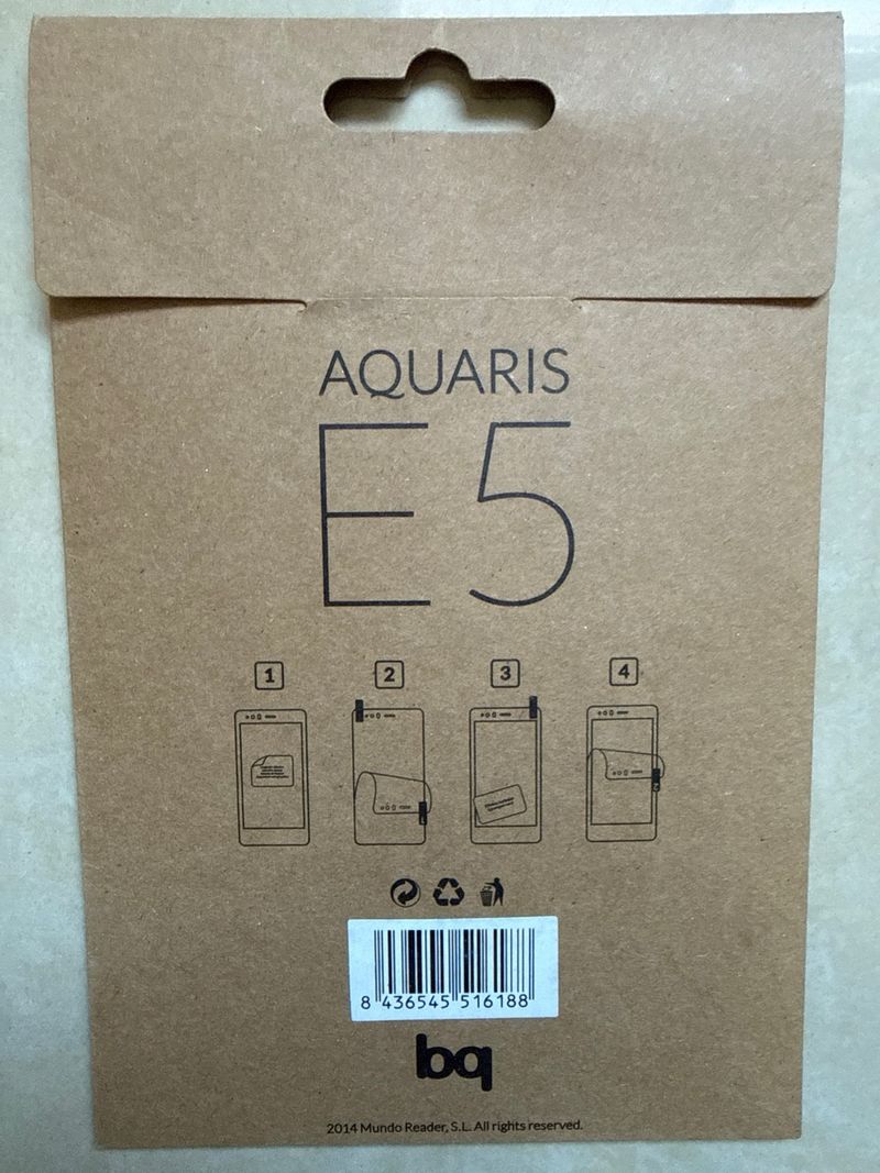 Protector Pantalla Aquaris E5 (1x) afbeelding 2