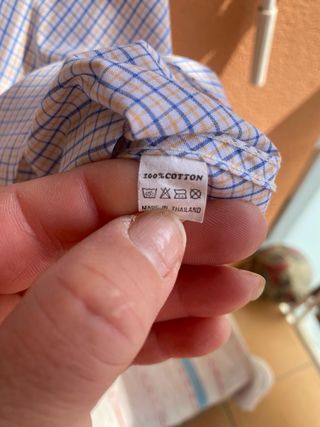 Camisa Tommy Hilfiger Cuadros Azul Talla L