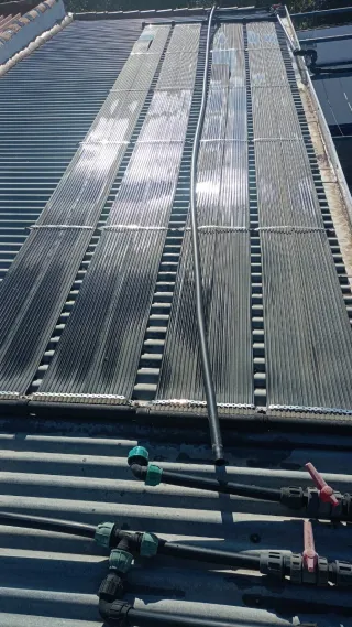 Calentador Solar Piscina Metal/Plástico