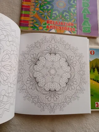 3 libros Mandalas, Rosetones,dibujos para colorear