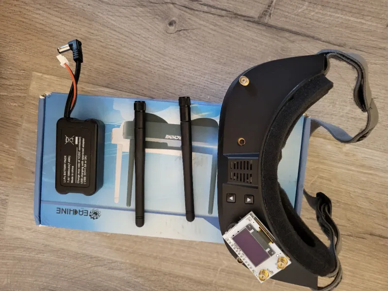 Gafas FPV Eachine EV100 + pro58 diversity afbeelding 6