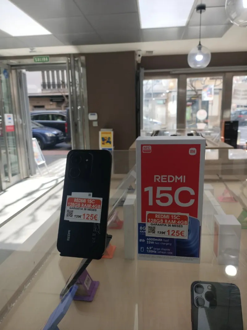 Xiaomi Redmi 15C 128GB 4GB RAM Negro