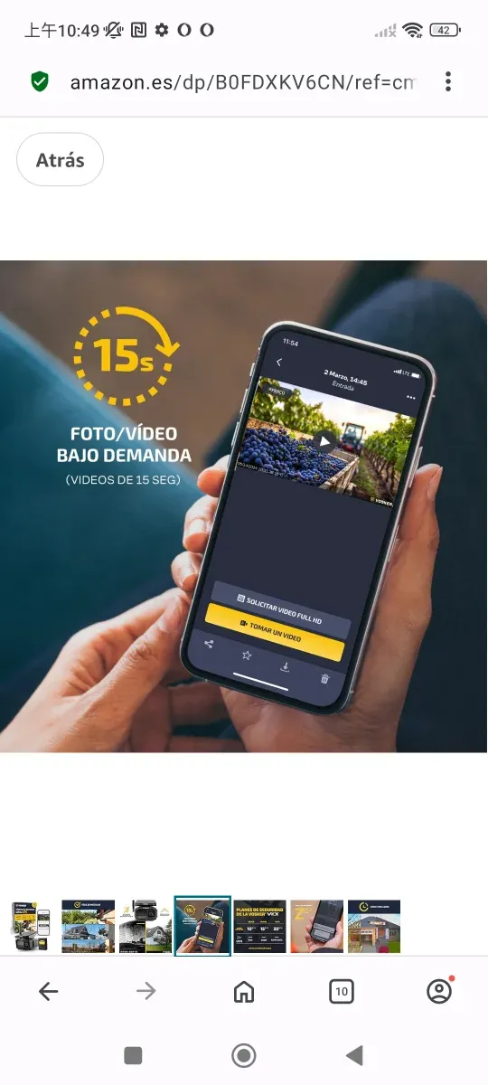Cámara Seguridad Vosker 4G-LTE Exterior afbeelding 3