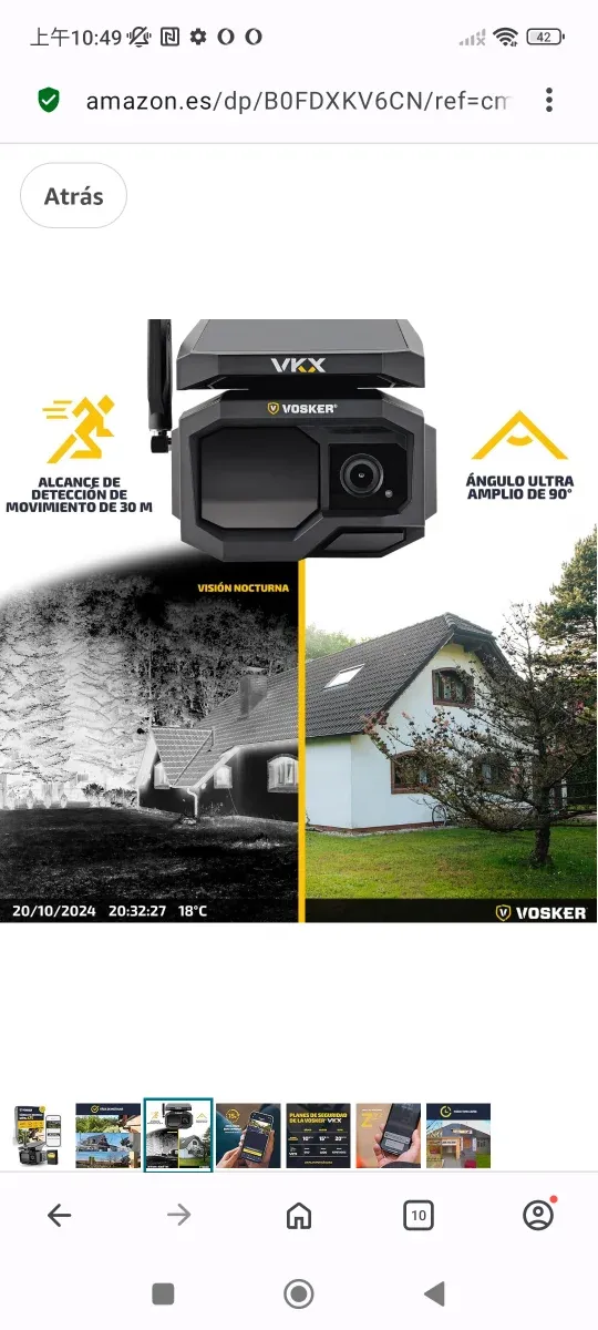 Cámara Seguridad Vosker 4G-LTE Exterior afbeelding 4