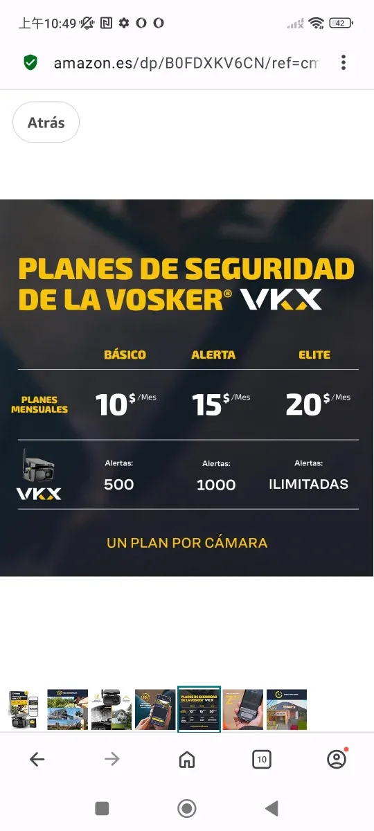 Cámara Seguridad Vosker 4G-LTE Exterior afbeelding 6