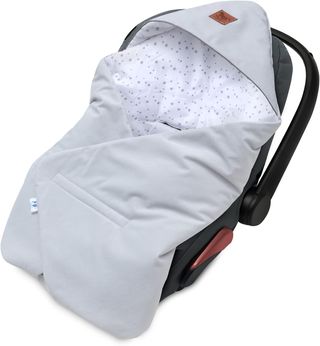Manta bebé Pepi estrellas gris