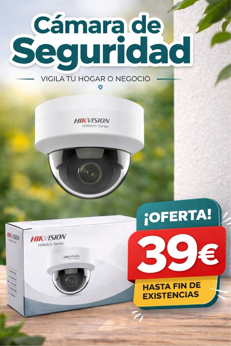 Cámara Seguridad Hikvision Domo IP HiWatch