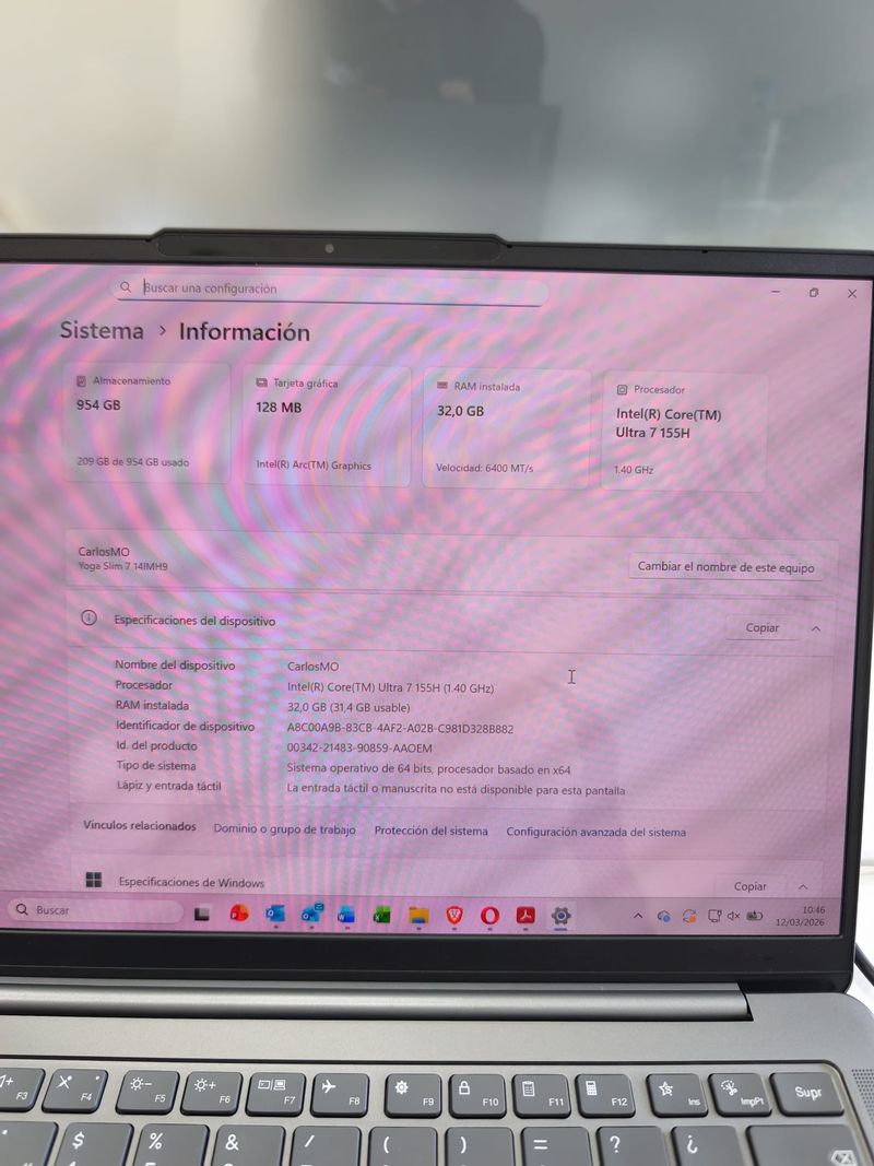 Lenovo Yoga Slim 7 Portátil Gris/Plata afbeelding 2