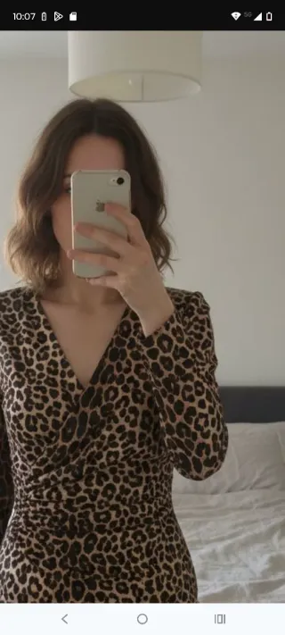 Vestido Zara Leopardo Corto