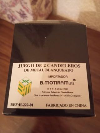 Juego de 2 candelabros
