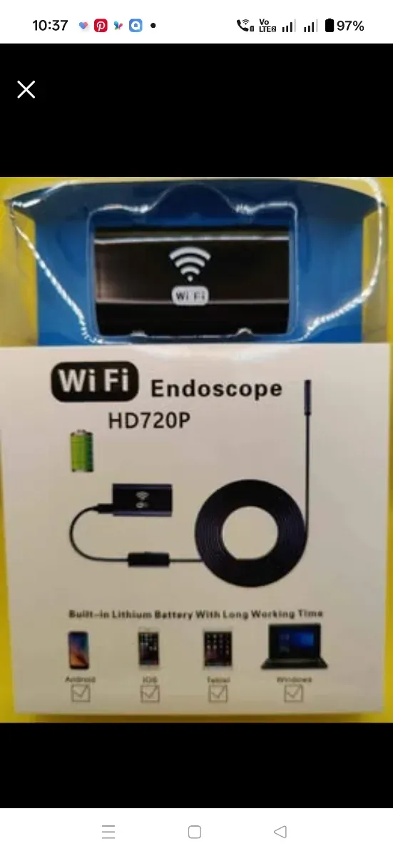 Endoscopio WiFi HD720P para Android, iOS, PC