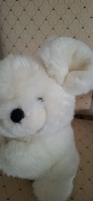 Peluche Topolino Junior Star Bianco Vintage
