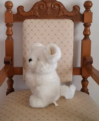Peluche Topolino Junior Star Bianco Vintage