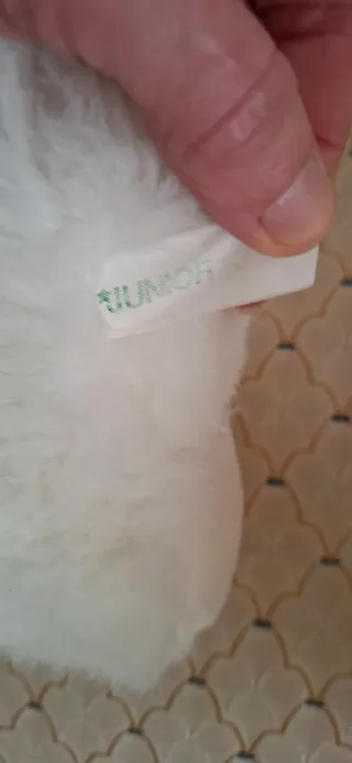Peluche Topolino Junior Star Bianco Vintage