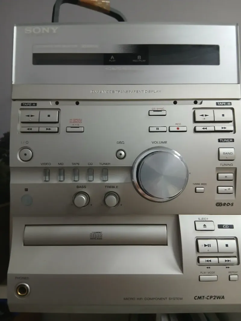 Cadena Sony CD Doble Pletina CMT-CP2WA