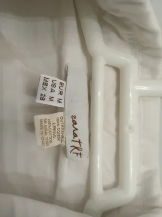 Chaqueta Sahariana Militar Blanca Bolsillos