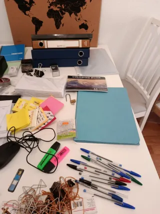 Lote de papelería variada