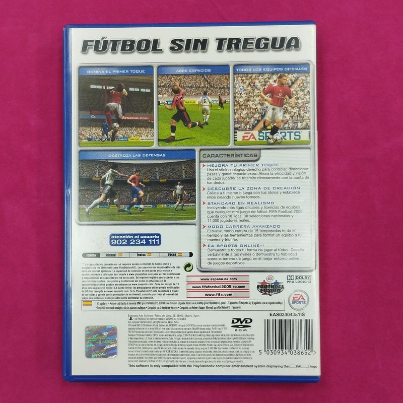 Videojuego PS2 Fifa 2005 afbeelding 2
