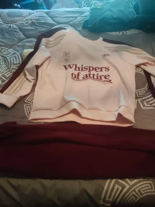 Conjunto chándal rosa y marrón