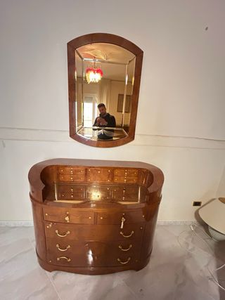 Camera da letto completa in legno pregiato