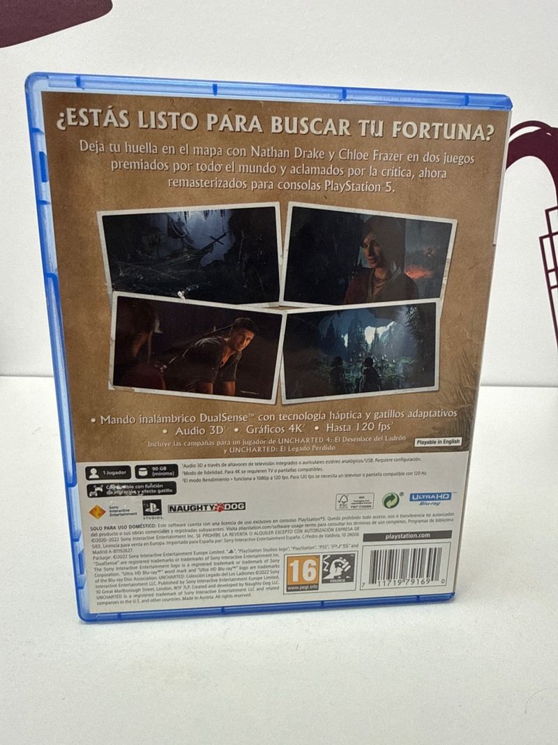Videojuego PS5 Uncharted Coleccion legado de los ladrones afbeelding 3